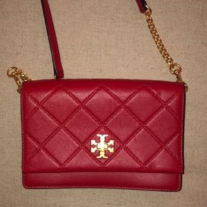 Tory Burch red quilted crossbody